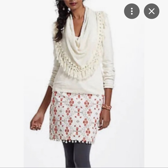 Anthropologie Dresses & Skirts - Anthropologie Maeve Pom Pom blomma skirt